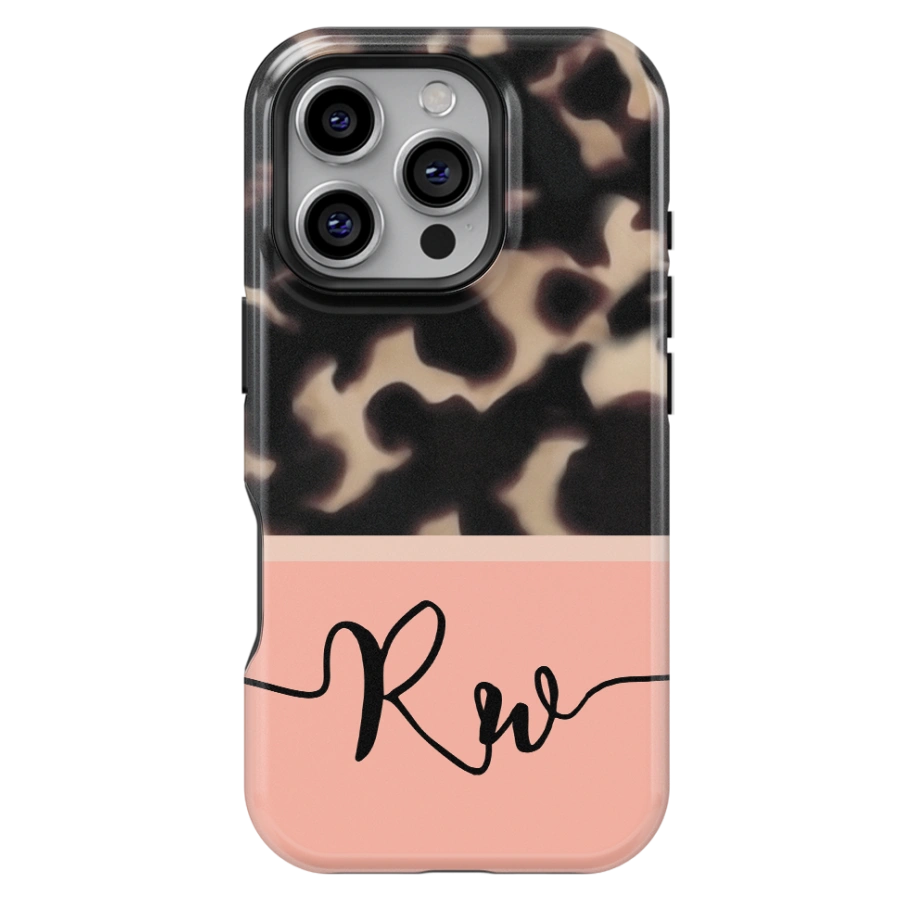 Tortoise Shell Personalized iPhone Case