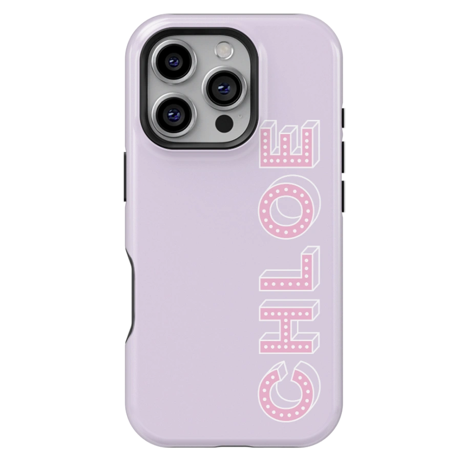 Neon Personalized Monogram iPhone Case