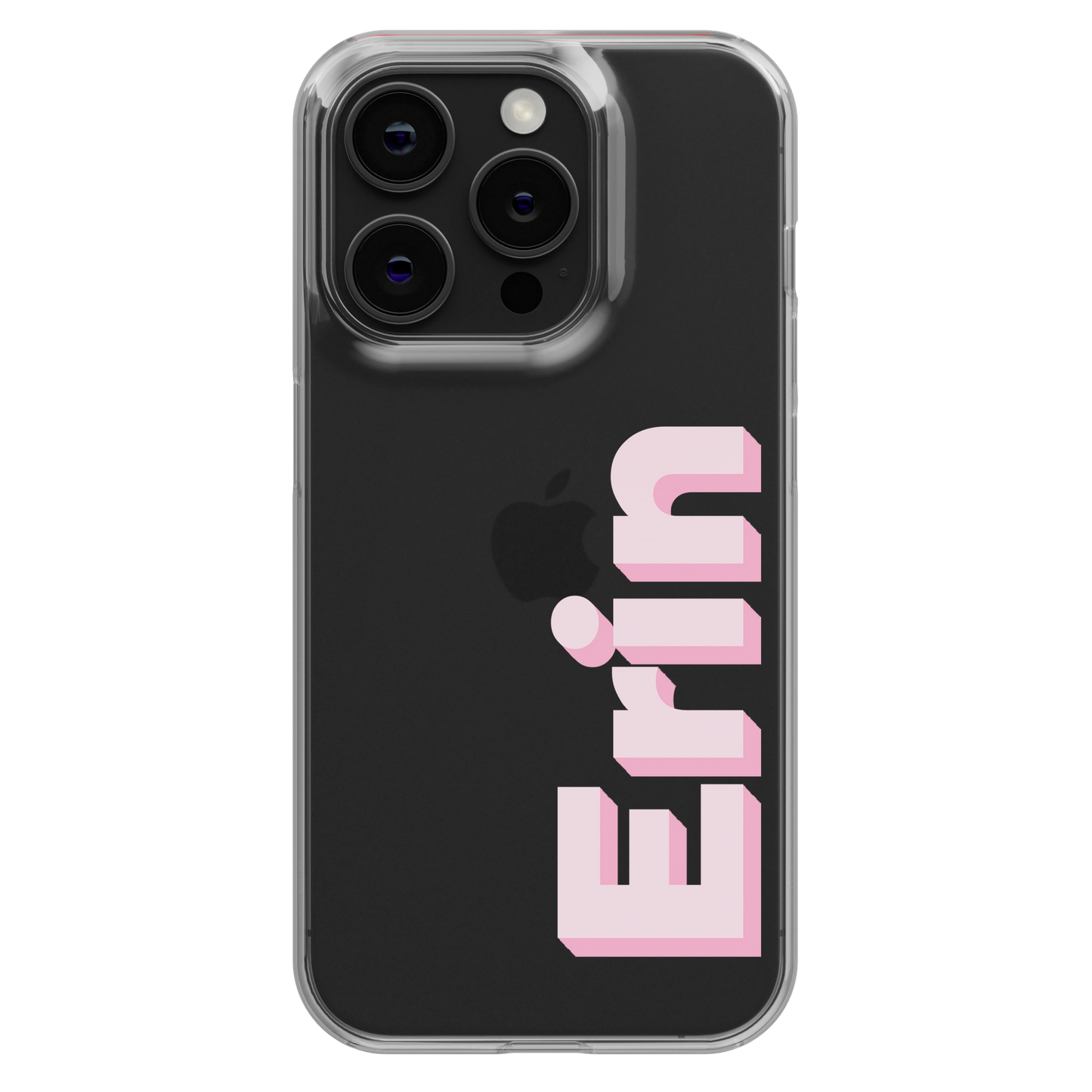 Clear Personalized Initial iPhone Case