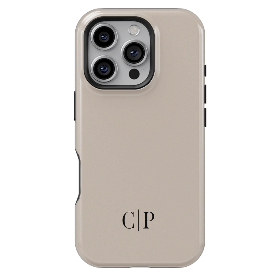 Morandi Personalized Initial iPhone Case