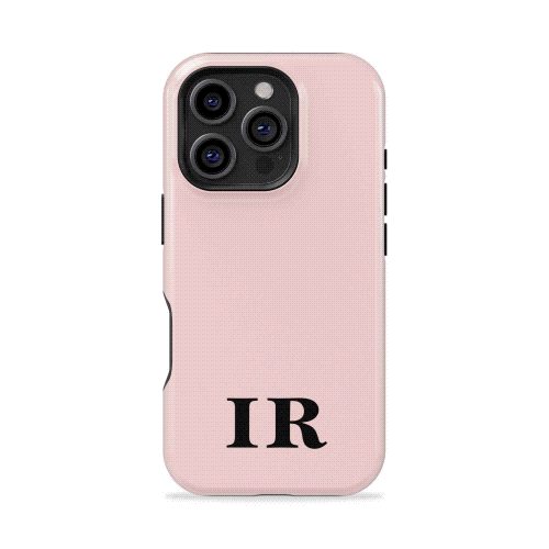 Pink Blush Personalized Initial iPhone Case - Custom Phone Cases - iPhone 14 Pro - Slim - inRipples