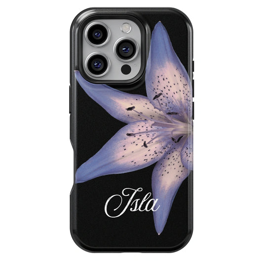Lily Flowers Personalized iPhone Case