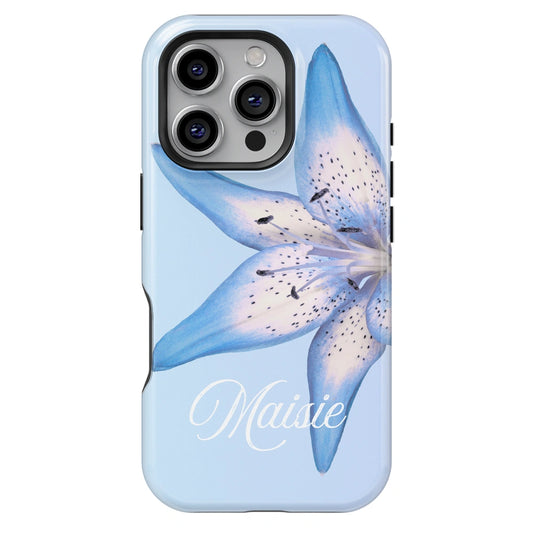 Lily Flowers Personalized iPhone Case