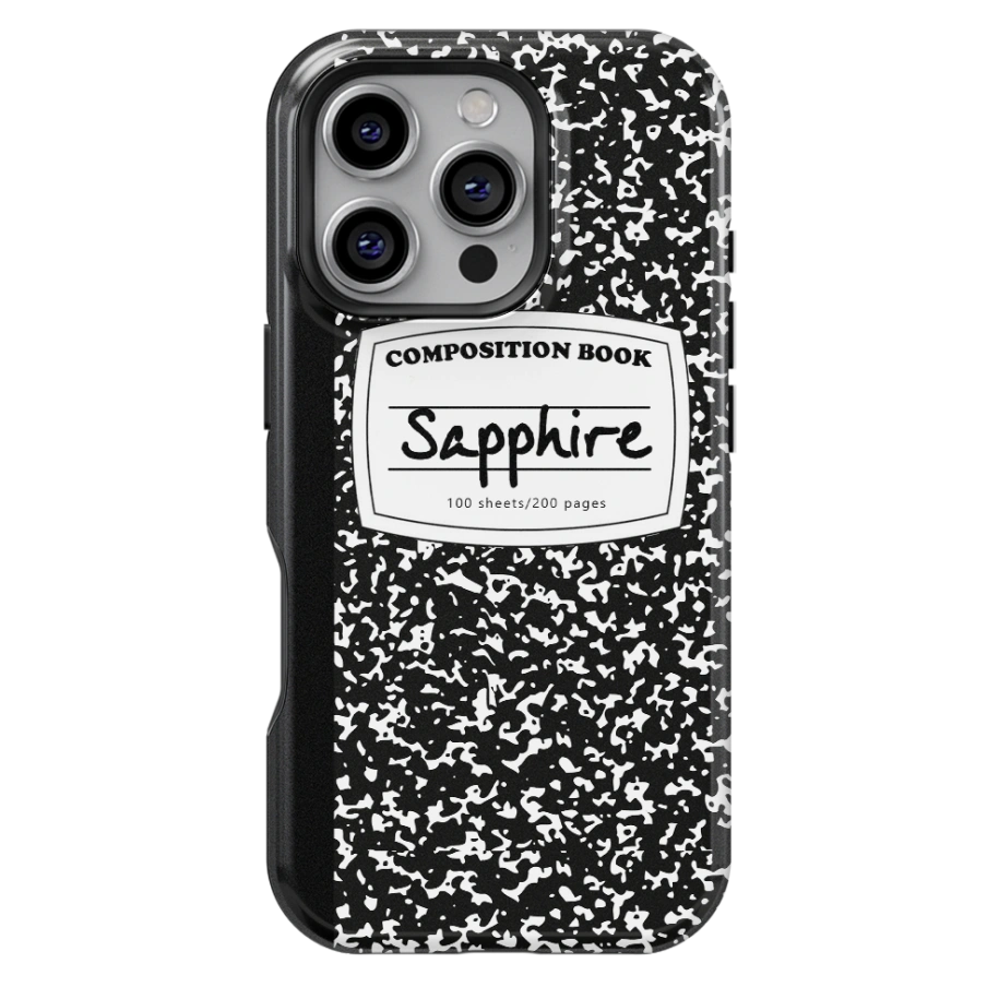 Notebook Custom Name iPhone Case