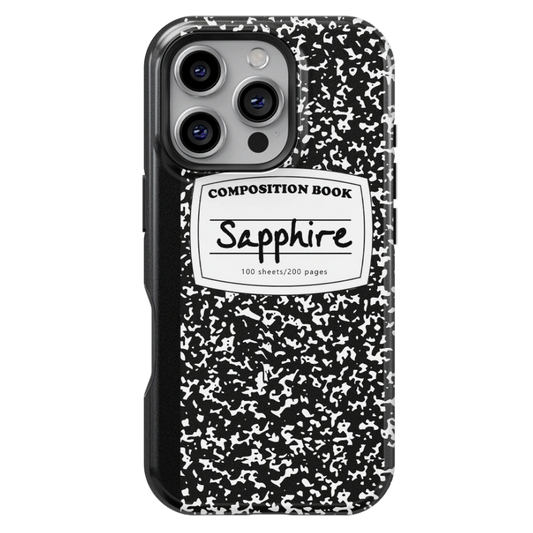 Notebook Custom Name iPhone Case