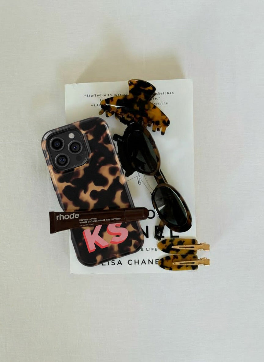 Tortoise Shell Personalized Name Phone Case