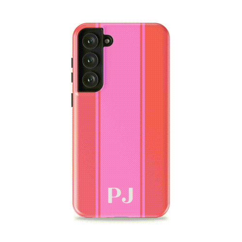 Classy Initial Stripe Personalized Monogram Samsung Case - Custom Phone Cases - Galaxy S25 - Slim - inRipples