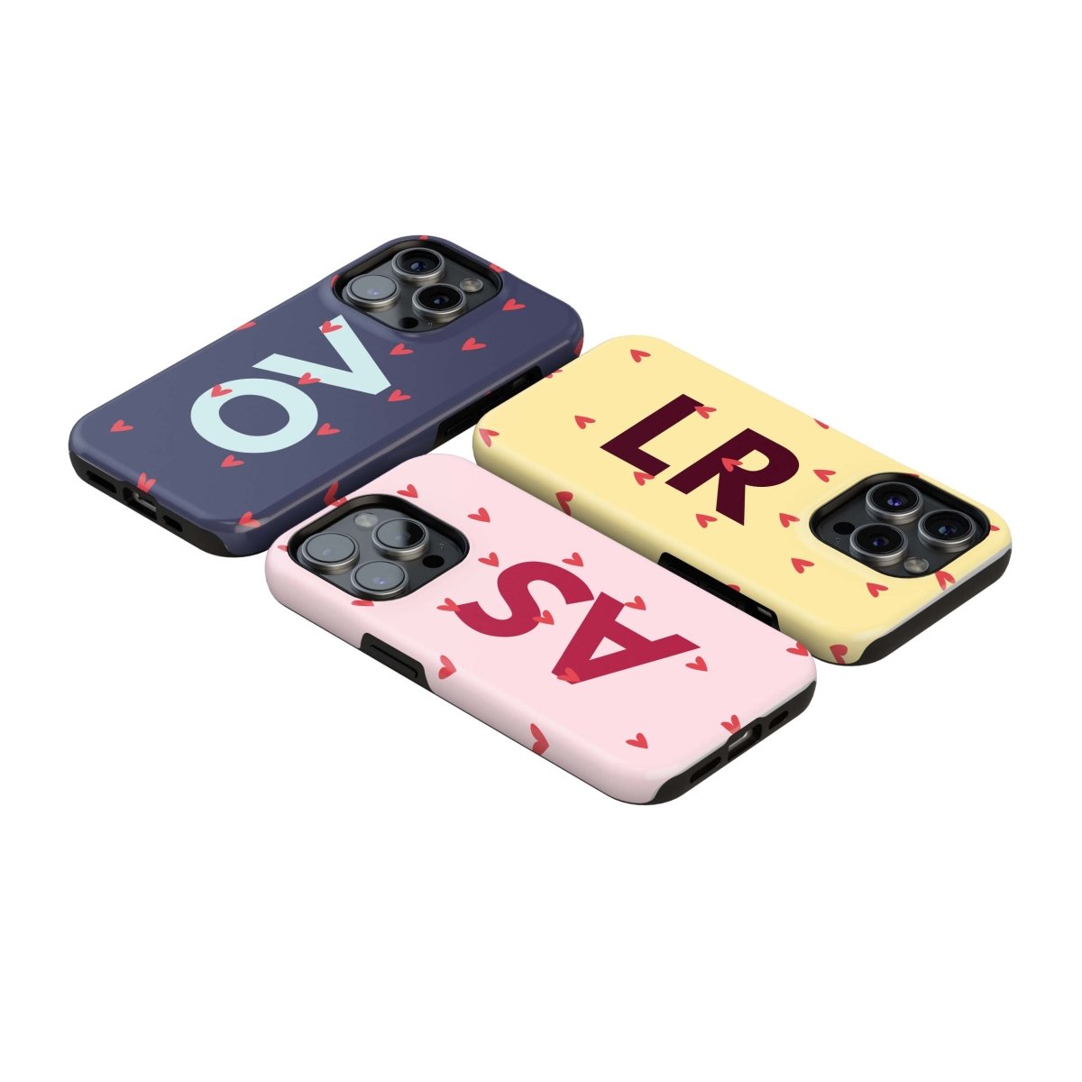 Heart Bubbles Personalized iPhone Case - Custom Phone Cases - iPhone 16 Pro Max - Slim - inRipples