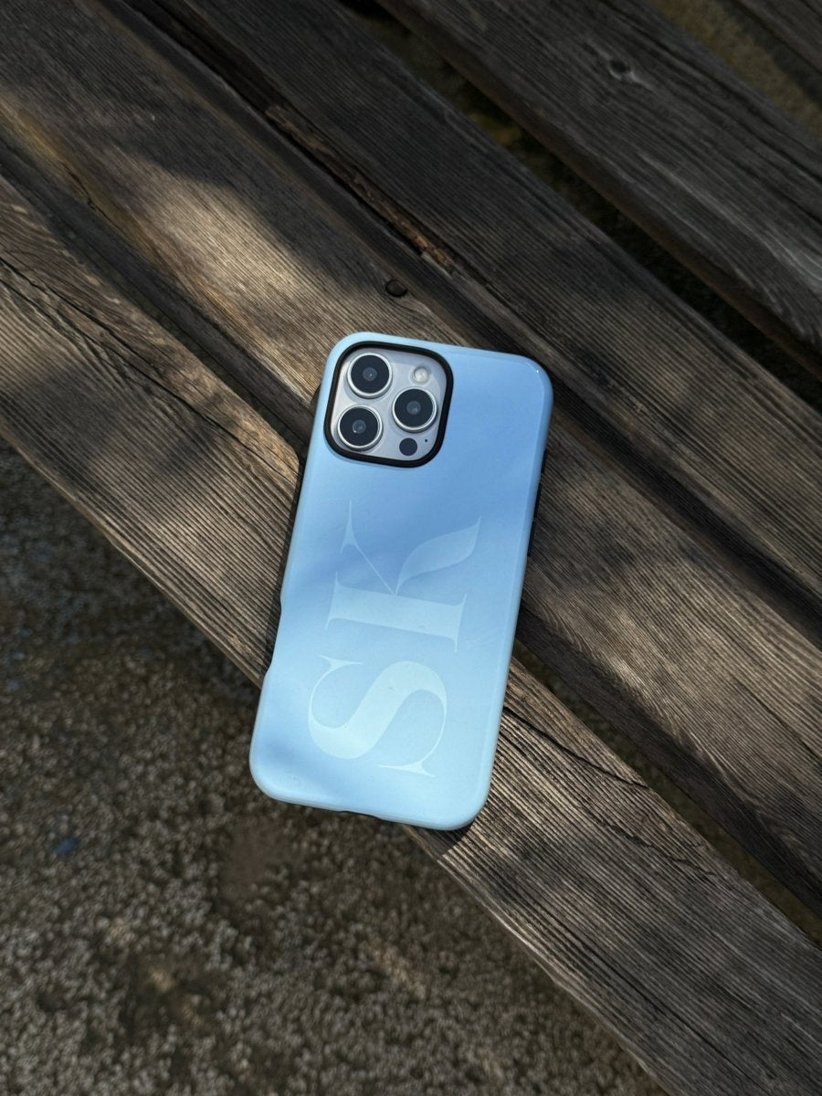 Large Initials Personalized Monogram iPhone Case - Custom Phone Cases - iPhone 16 Pro Max - Slim - inRipples