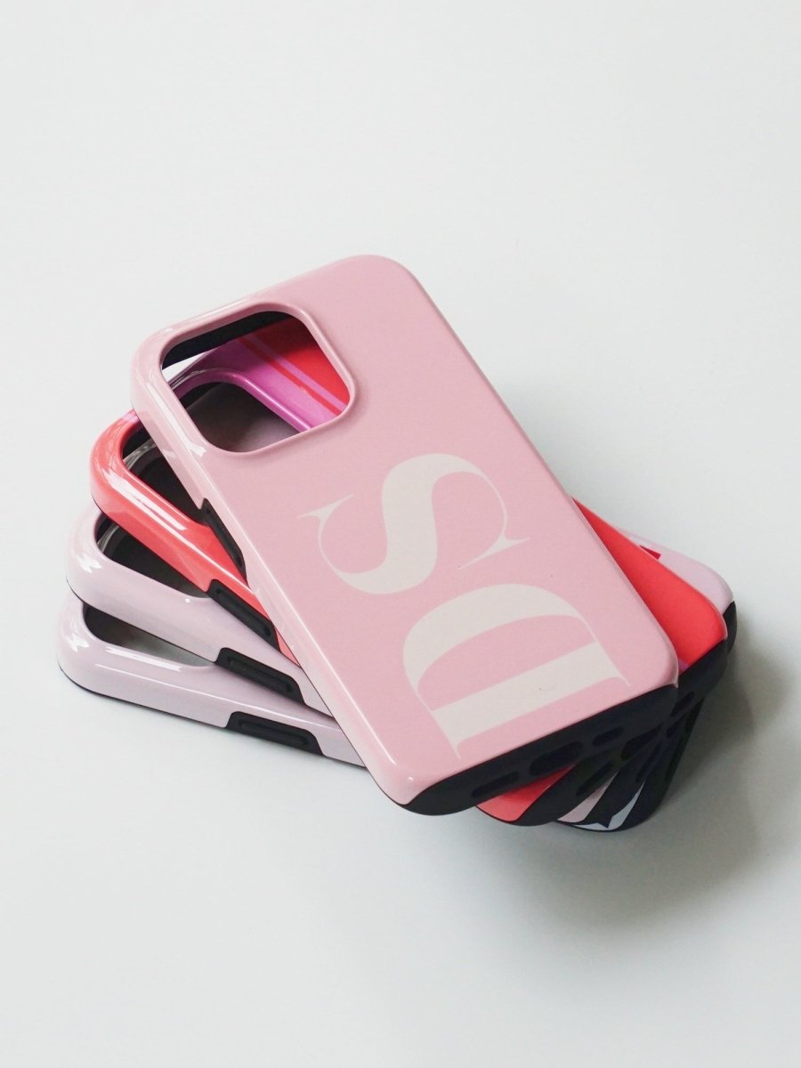 Large Initials Personalized Monogram iPhone Case - Custom Phone Cases - iPhone 16 Pro Max - Slim - inRipples
