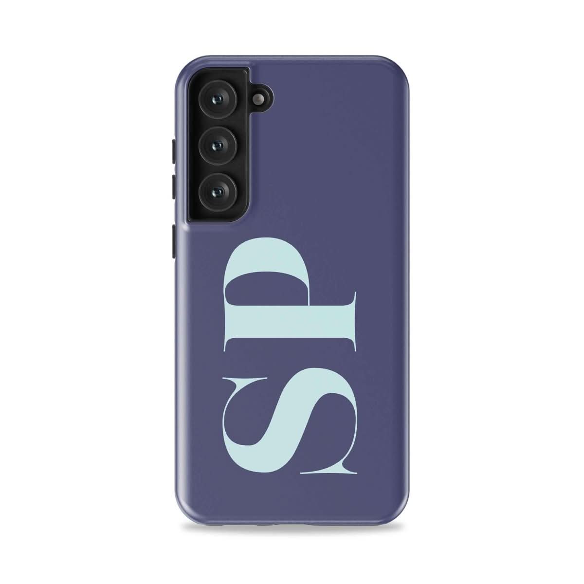 Large Initials Personalized Monogram Samsung Case - Custom Phone Cases - Slim - Galaxy S25 - inRipples