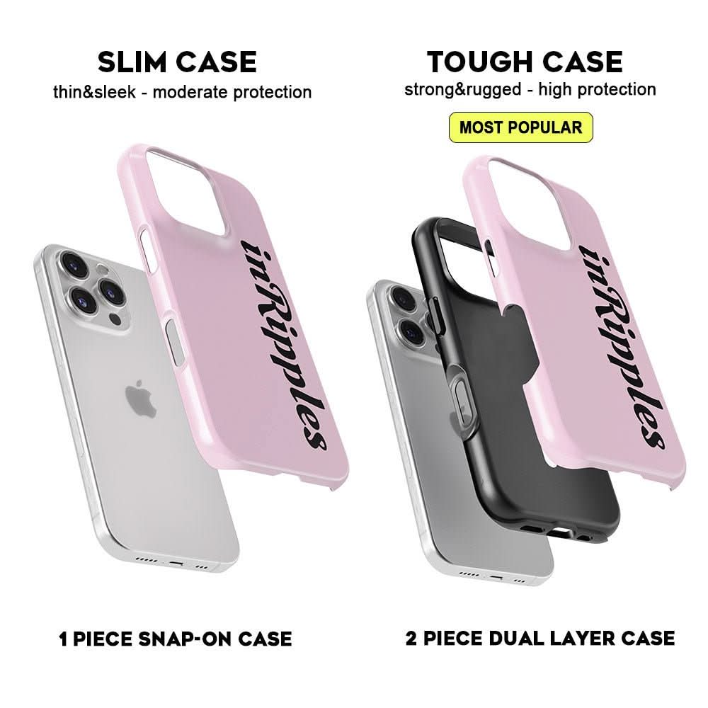 Pink Blush Personalized Initial iPhone Case - Custom Phone Cases - iPhone 14 Pro - Slim - inRipples