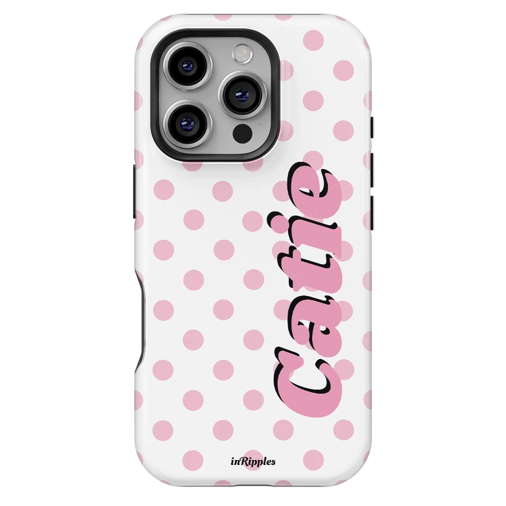 Polka Dot Personalized Name iPhone Case - inRipples