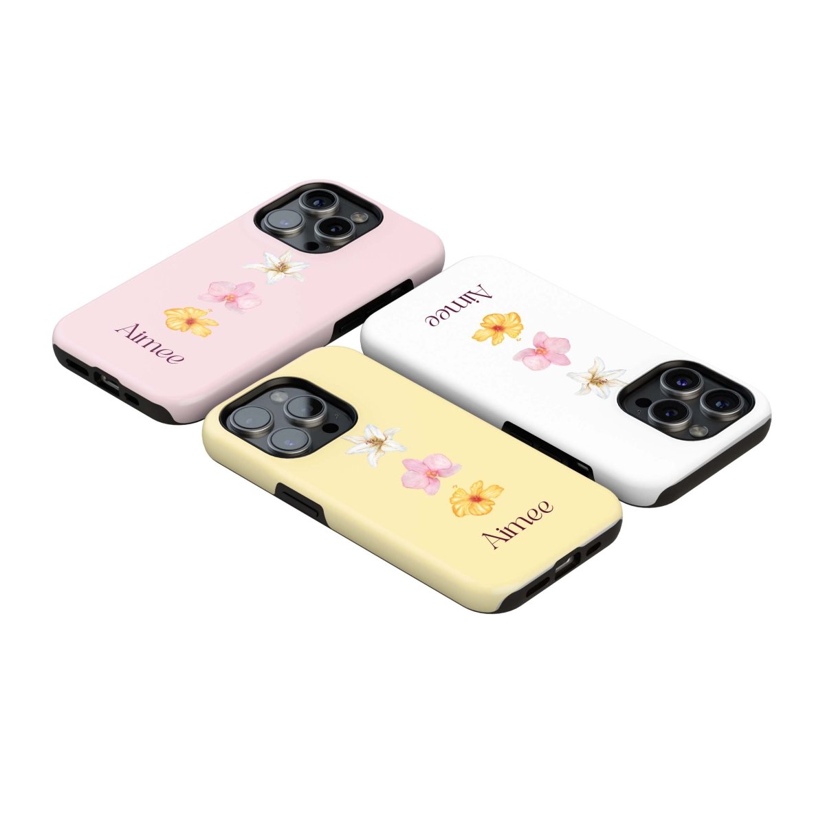 Summer Flowers Personalized iPhone Case - Custom Phone Cases - iPhone 16 Pro Max - Slim - inRipples