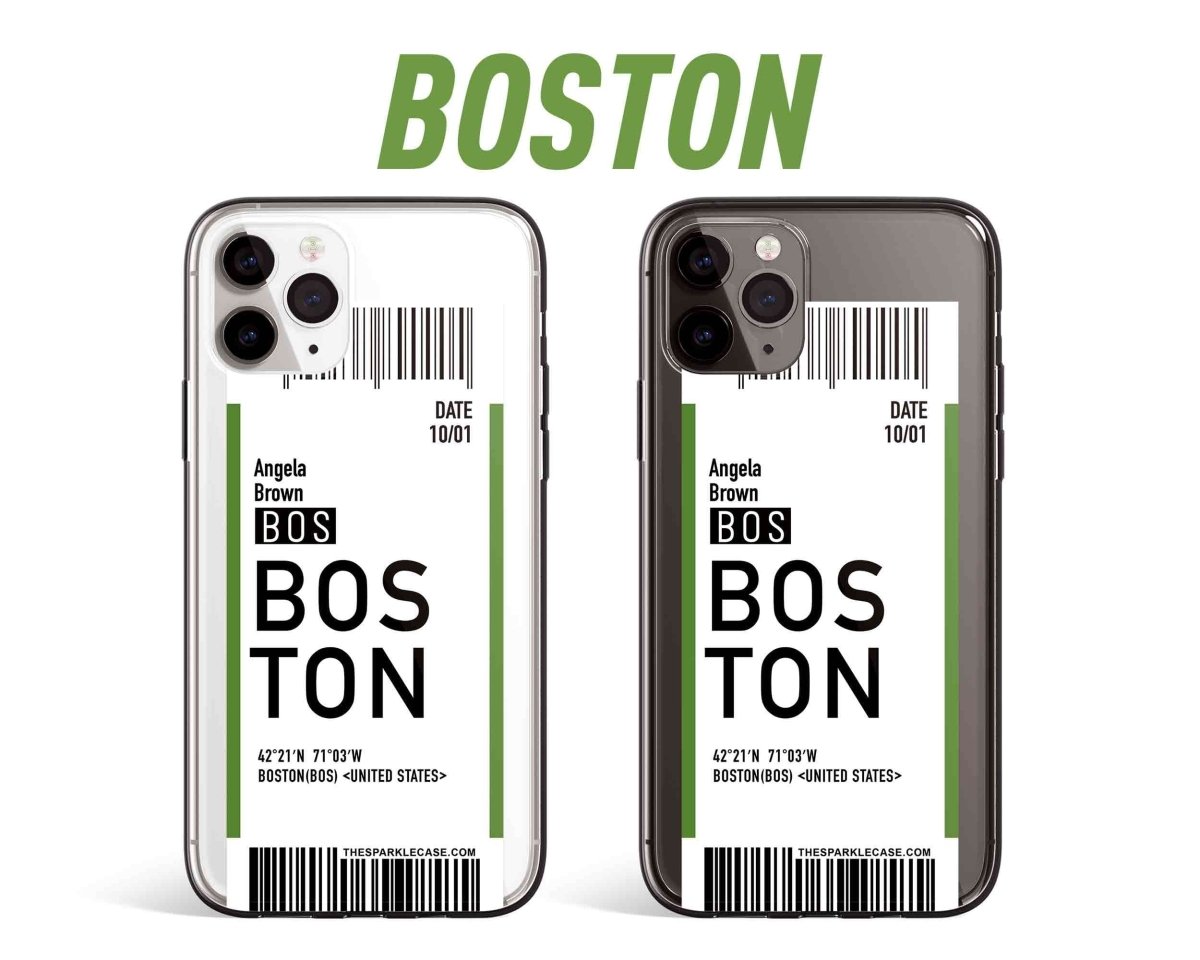 Boarding Pass Personalized Custom Name iPhone Phone Case - Custom Phone Cases - iPhone 16 Pro Max - Clear Case - inRipples
