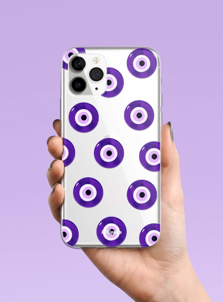 Evil Eyes iPhone Case - Purple - Mobile Phone Cases - iPhone 16 Pro Max - inRipples