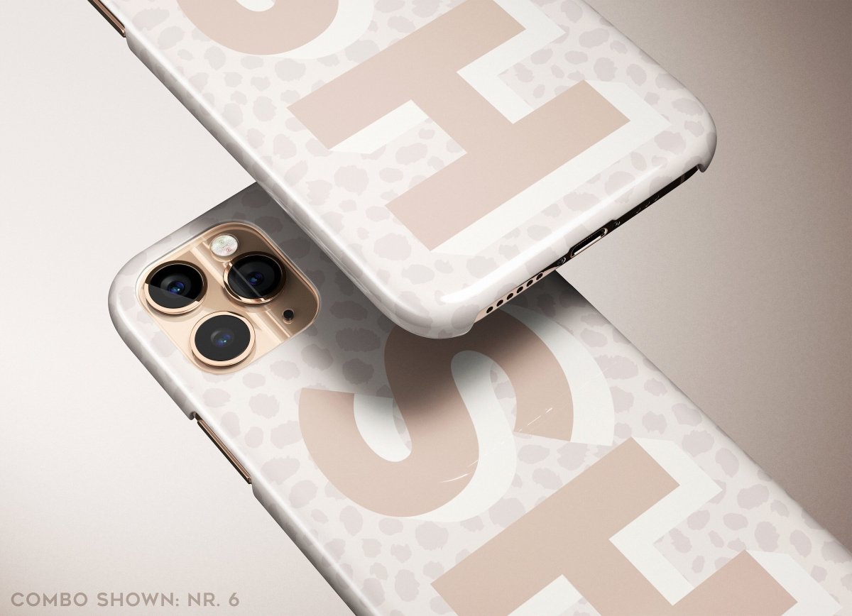 Leopard Print Initials Personalized iPhone Case - Custom Phone Cases - iPhone 14 Pro - Slim - inRipples
