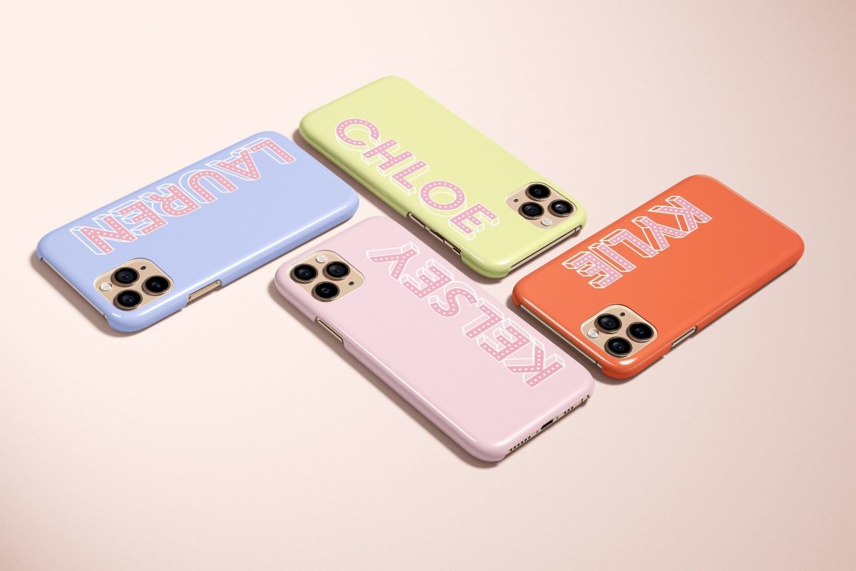Neon Personalized Monogram iPhone Case - Custom Phone Cases - iPhone 16 Pro Max - Slim - inRipples