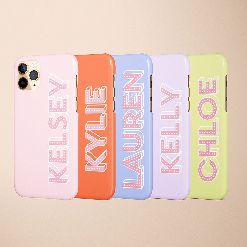 Neon Personalized Monogram iPhone Case - Custom Phone Cases - iPhone 16 Pro Max - Slim - inRipples