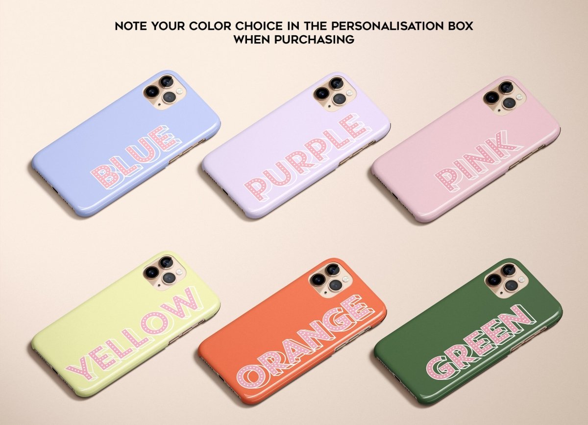 Neon Personalized Monogram iPhone Case - Custom Phone Cases - iPhone 14 Pro - Slim - inRipples