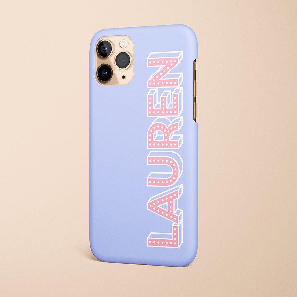 Neon Personalized Monogram iPhone Case - Custom Phone Cases - iPhone 14 Pro - Slim - inRipples