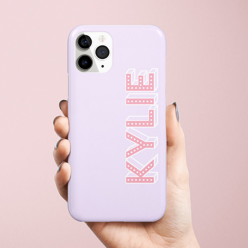 Neon Personalized Monogram iPhone Case - Custom Phone Cases - iPhone 14 Pro - Slim - inRipples