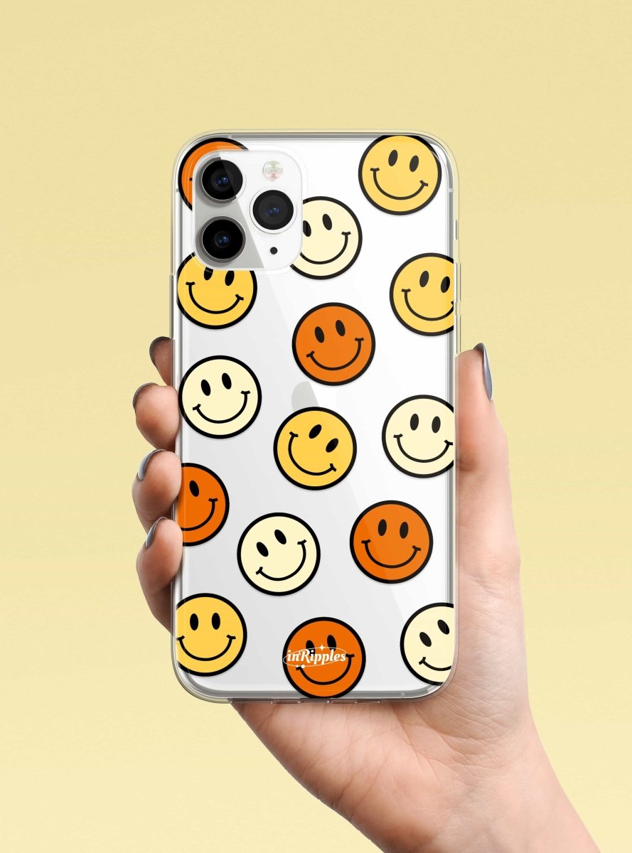Smile Face iPhone Case - Yellow - Mobile Phone Cases - iPhone 16 Pro Max - inRipples