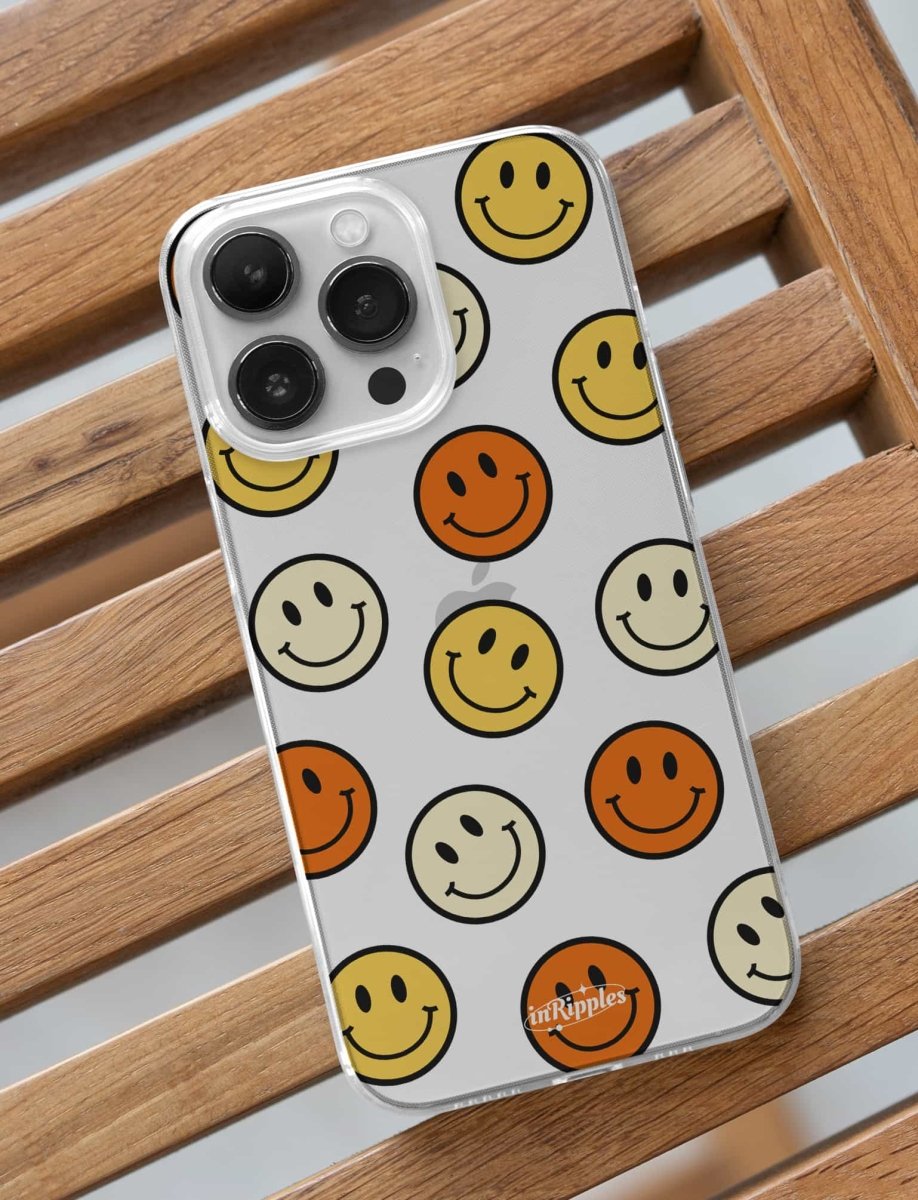 Smile Face iPhone Case - Yellow - Mobile Phone Cases - iPhone 16 Pro Max - inRipples