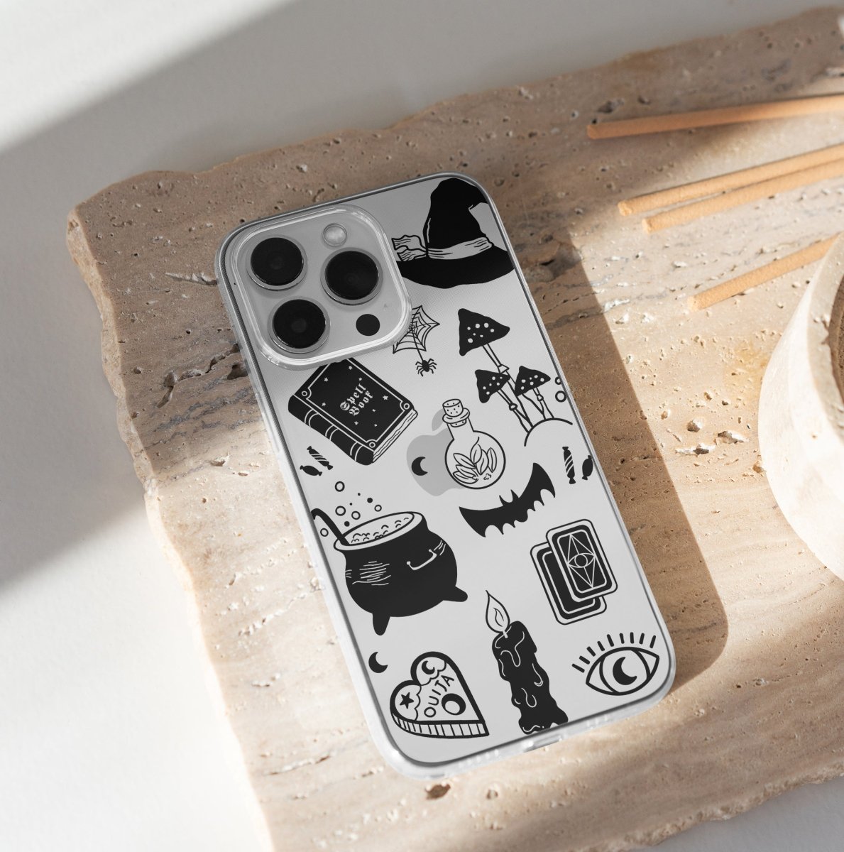 Spooky Vibes Clear iPhone Case - Mobile Phone Cases - iPhone 16 Pro Max - inRipples