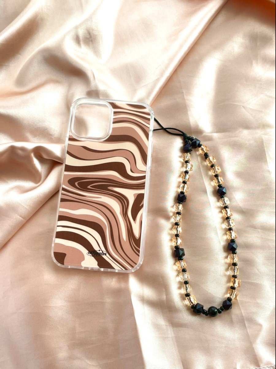 Yellow Crystal Beads Phone Charm - Mobile Phone Cases - inRipples