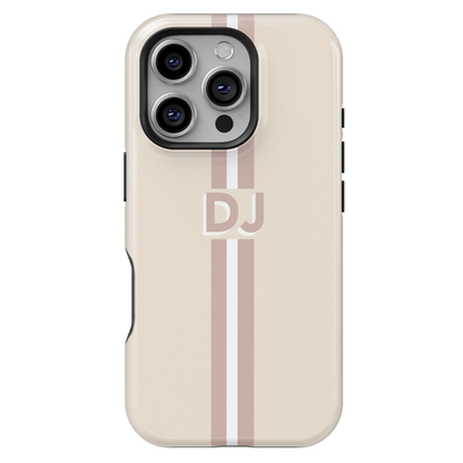 Stripe Personalized Name iPhone Case