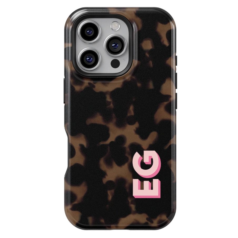 Tortoise Personalized Monogram Phone Case