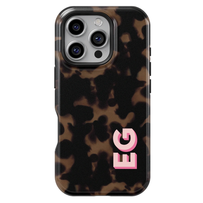 Tortoise Personalized Monogram Phone Case