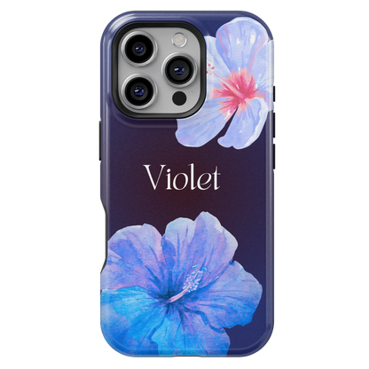 Summer Hibiscus Personalized Initial iPhone Case - inRipples