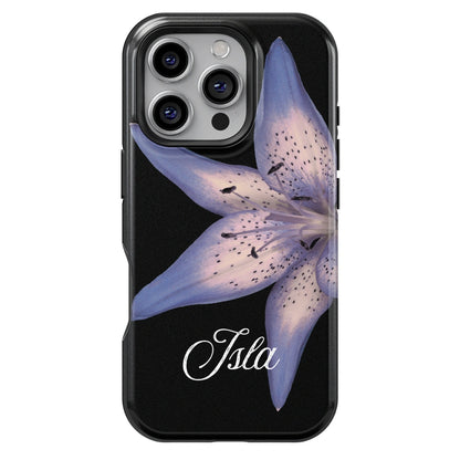 Lily Flowers Personalized iPhone Case
