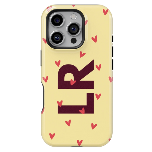 Heart Bubbles Personalized iPhone Case