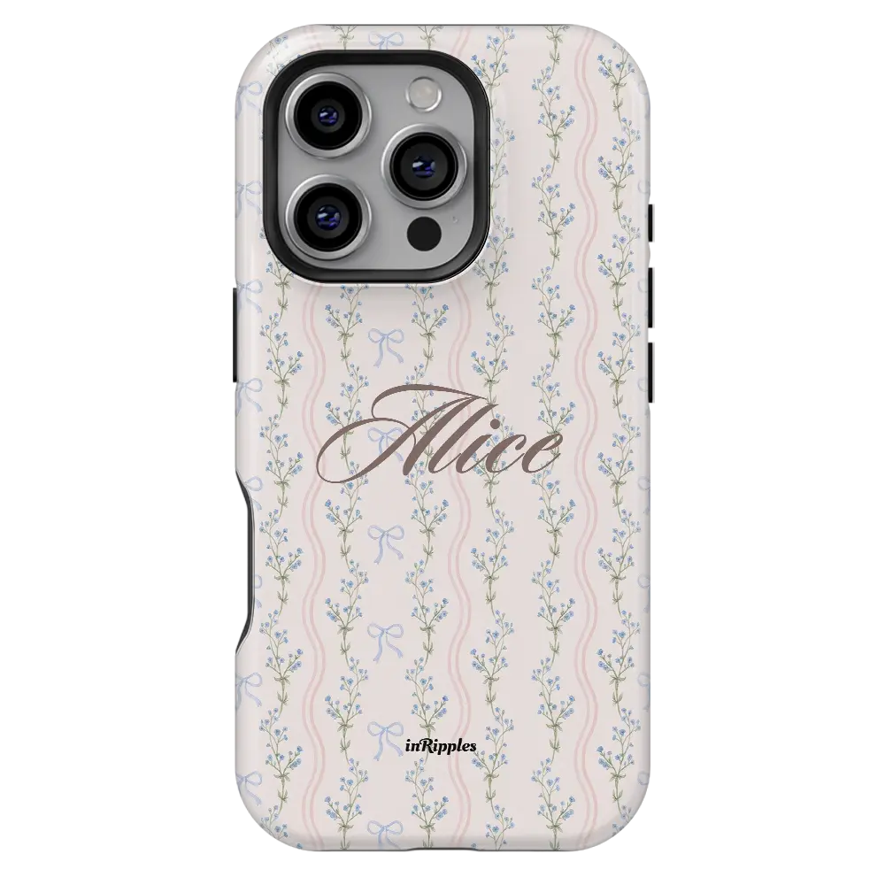 Blush Garden Personalized iPhone Case