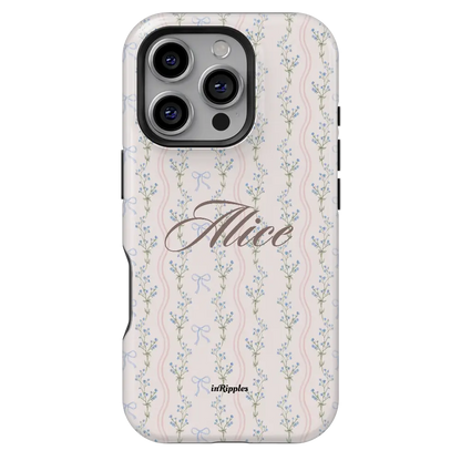 Blush Garden Personalized iPhone Case