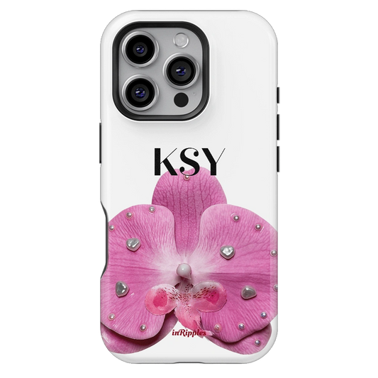 VELIA ORCHID | Personalized Name iPhone Case