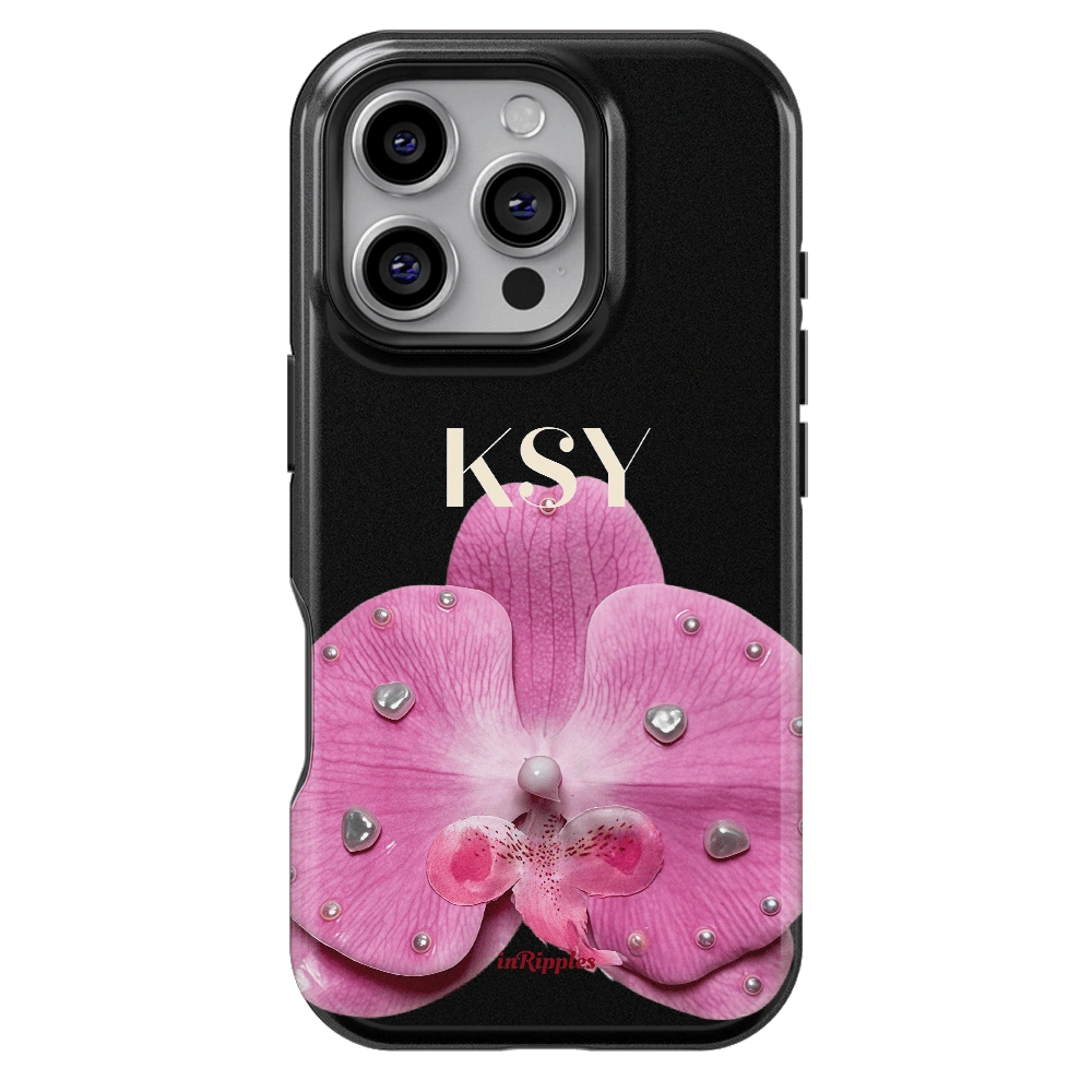 VELIA ORCHID | Personalized Initial iPhone Case