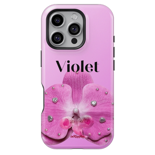 VELIA ORCHID | Personalized Initial iPhone Case
