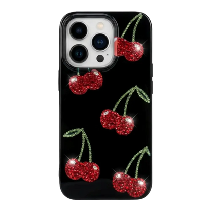 Cherry Rhinestone Phone Case