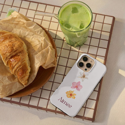 Summer Flowers Personalized iPhone Case