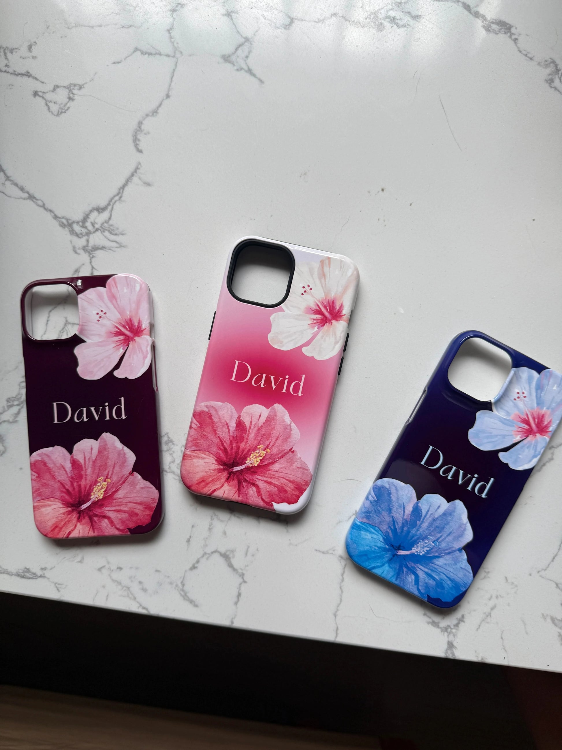 Summer Hibiscus Personalized Initial iPhone Case - inRipples