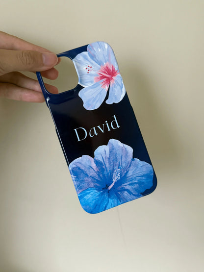 Summer Hibiscus Personalized Initial iPhone Case - inRipples