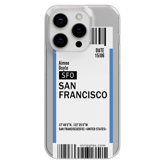 Boarding Pass Personalized Custom Name iPhone Phone Case - inRipples