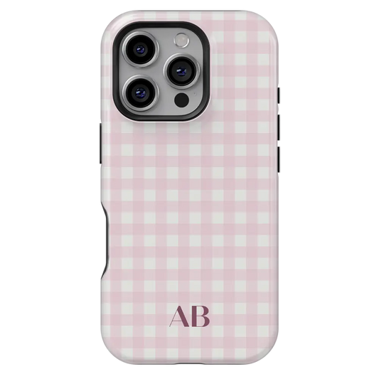 Cozy Check Personalized iPhone Case-Custom Phone Cases-inRipples