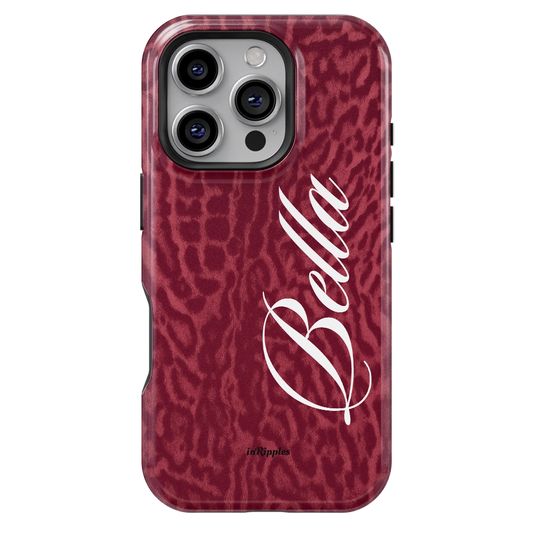 Feral Personalized iPhone Case ¨C Deep Red Leopard - inRipples