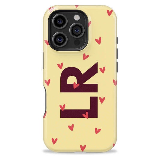 Heart Bubbles Personalized iPhone Case - Custom Phone Cases - iPhone 16 Pro Max - Slim - inRipples