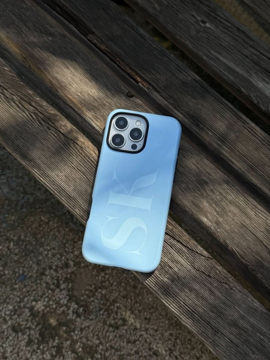 Large Initials Personalized Monogram iPhone Case - Custom Phone Cases - iPhone 16 Pro Max - Slim - inRipples